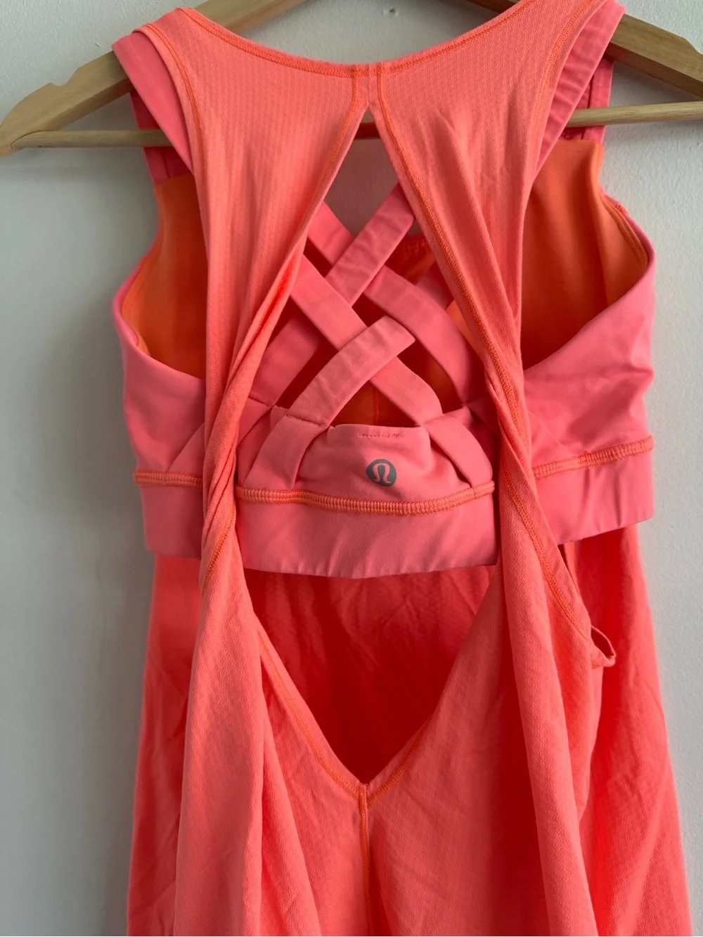 lululemon athletica Coral Racerback Tank with Built-In Shelf Bra